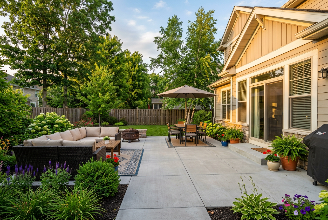 Concrete Patios project in Wilson, NC