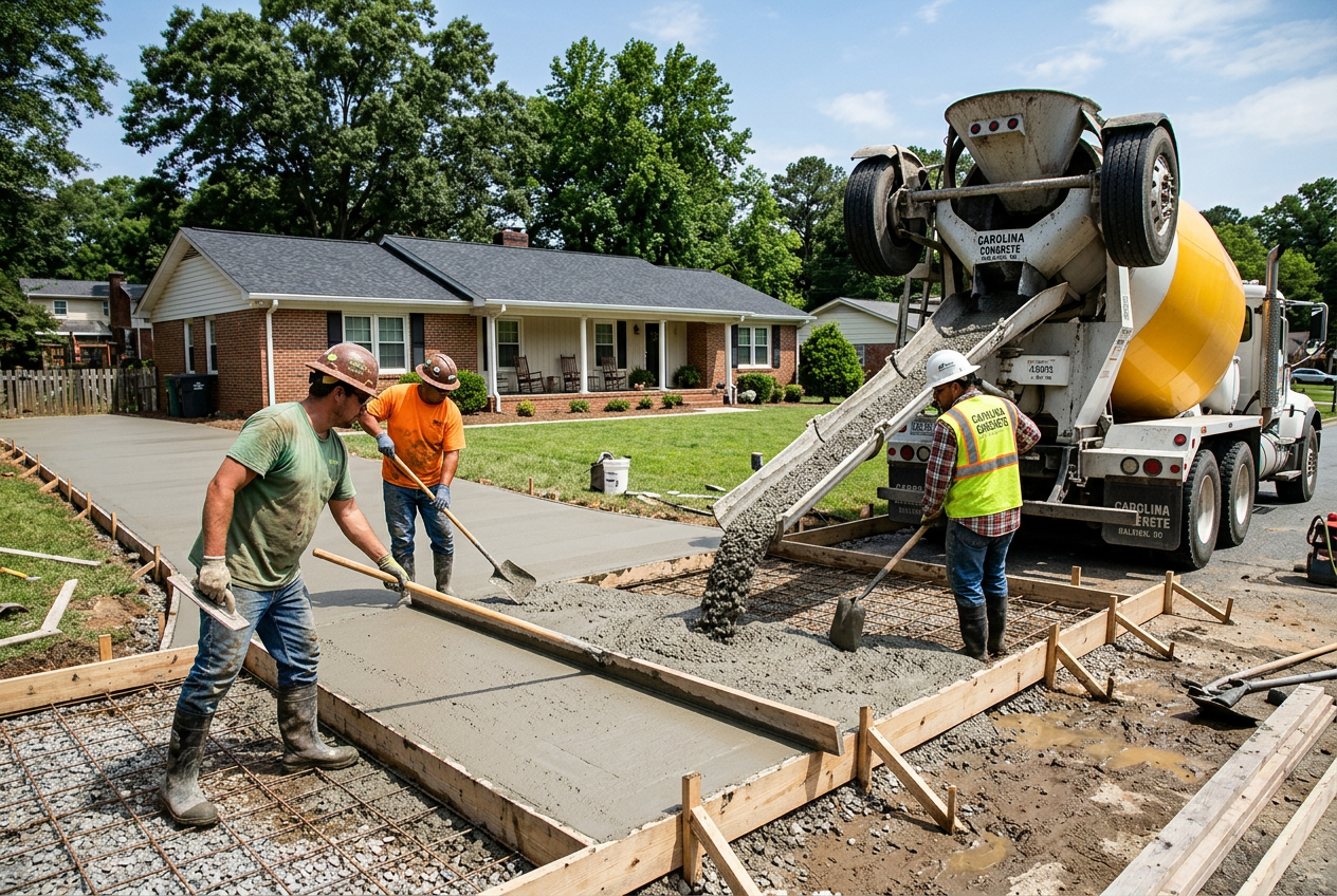 Concrete project in Selma, NC