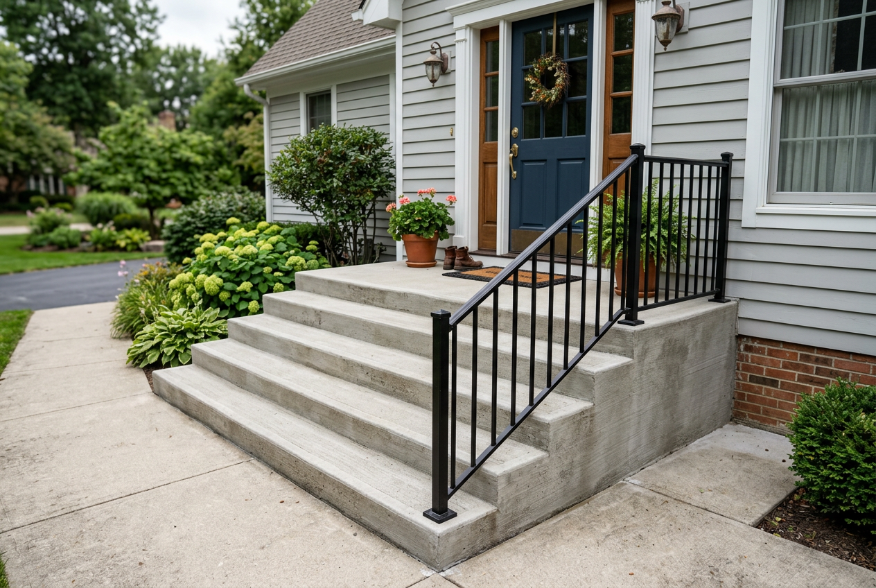 Concrete Steps project in Wilson, NC